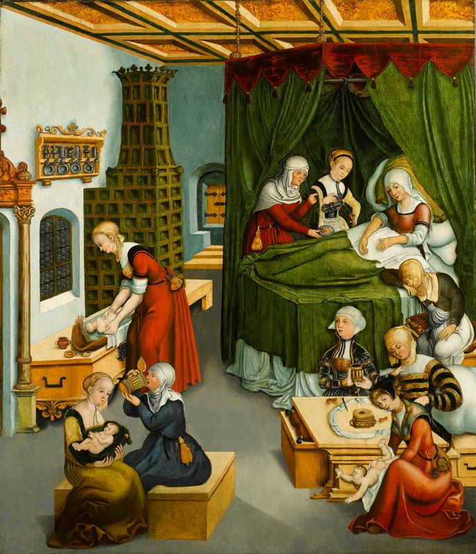 Lucas Cranach the Elder - The Nativity of the Virgin | MasterArt